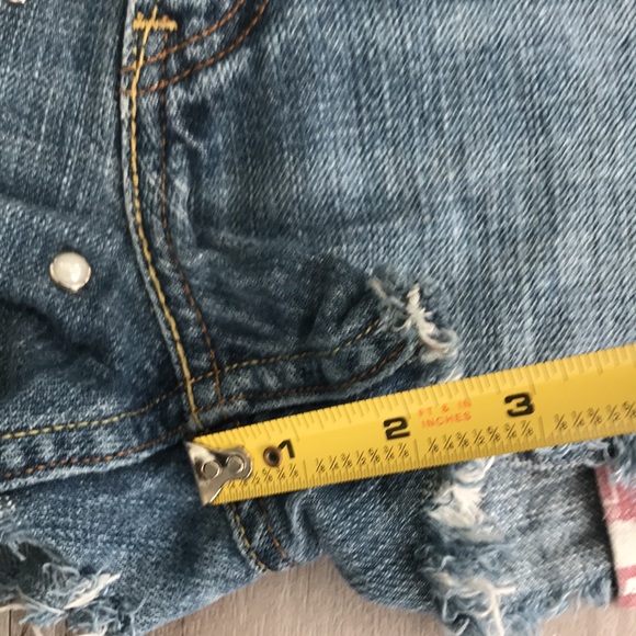 Vintage | Levi’s 514 Studded Slim Straight Jeans Short Blue Size W30 L30 - Picture 14 of 16